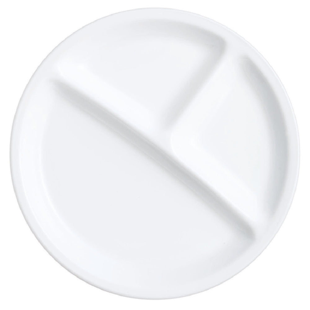 Arc Cardinal P3979 Compartment Plate 10" Dia. Round