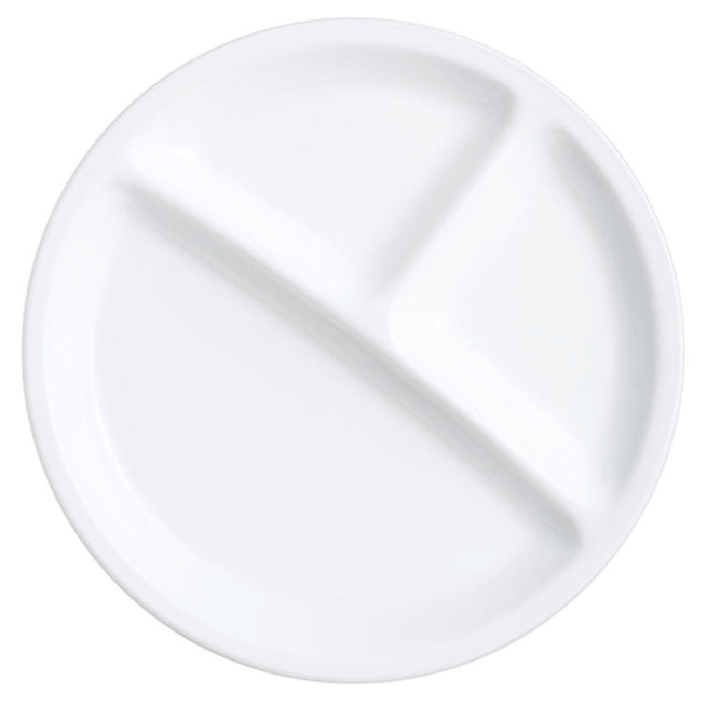 Arc Cardinal P3979 Compartment Plate 10" Dia. Round