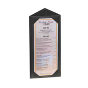 Menu Solutions TT31_BLACK Table Tent Holds 4-1/4" X 11" Inserts Triple Panel