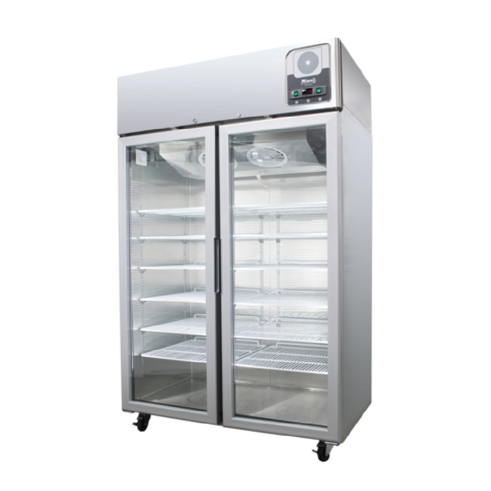 Migali Industries G-2RG-HC Medical-Grade Refrigerator 44.9 Cu. Ft. Capacity Two Glass Door