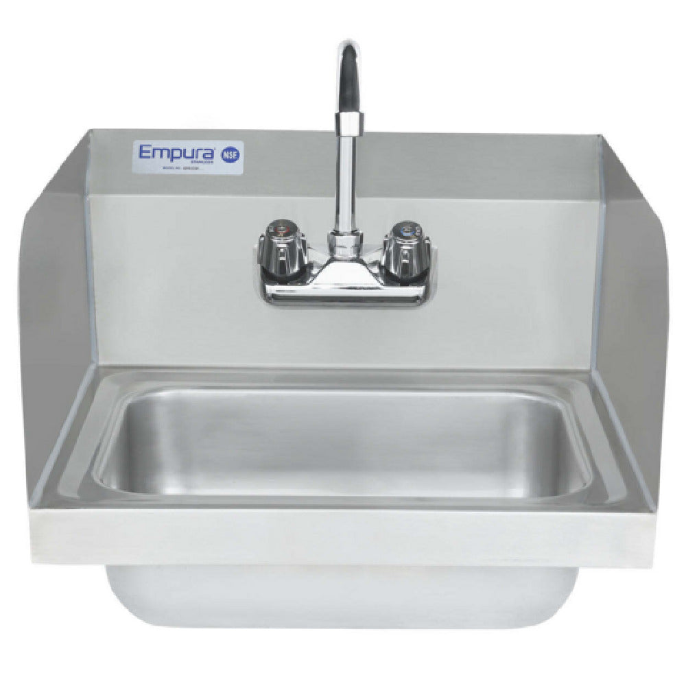 Empura EHS17SP - Hand Sink, 17"W X 15"D X 13"H, 20 Gauge 304 Stainless Steel