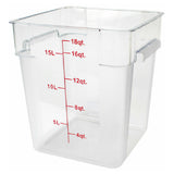 Thunder Group PLSFT018PC Food Storage Container 18 Quart Square