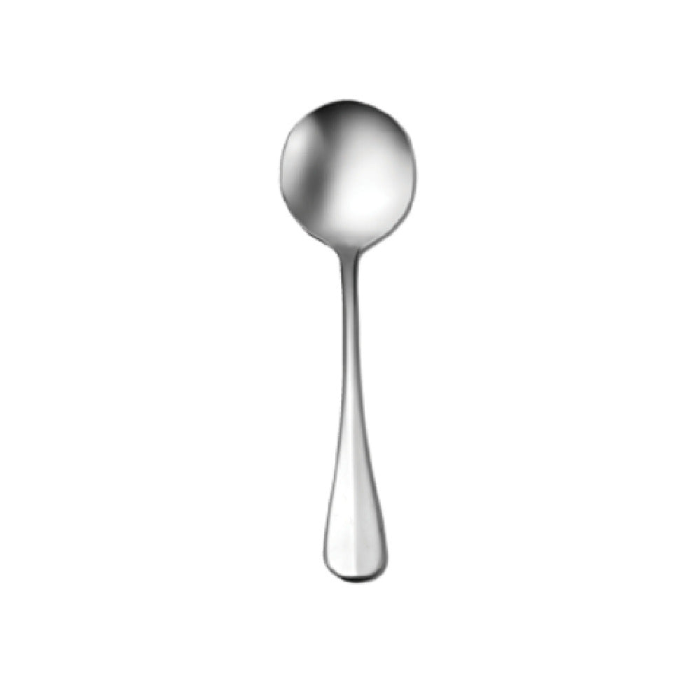 1880 Hospitality T148SBLF Oneida® Bouillon Spoon 6" Teardrop Shaped Handle With Vertical Ridgeline