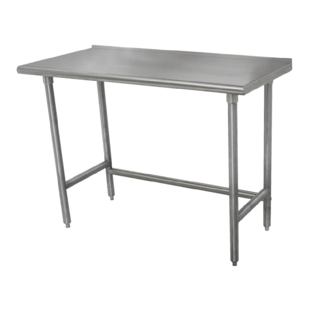 Advance Tabco TFSS-304 Work Table 48"W X 30"D 14 Gauge 304 Stainless Steel Top With 1-1/2"H Rear Up-turn