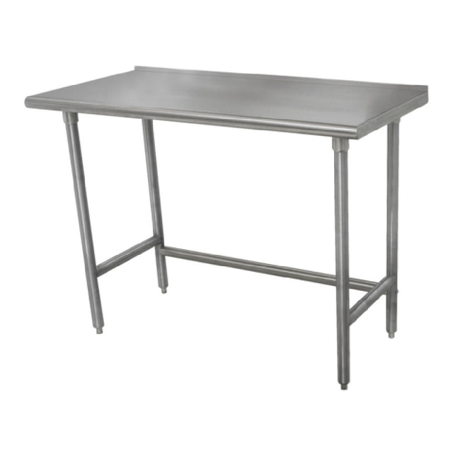 Advance Tabco TFSS-304 Work Table 48"W X 30"D 14 Gauge 304 Stainless Steel Top With 1-1/2"H Rear Up-turn