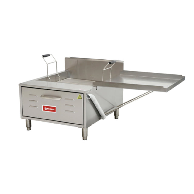 Omcan 48102 (CE-CN-0040-FN) Funnel Cake & Donut Fryer Countertop Natural Gas