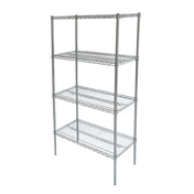 CAC China ACWS-1836S Wire Shelving Set 36"L X 18"W X 72"H Heavy Duty