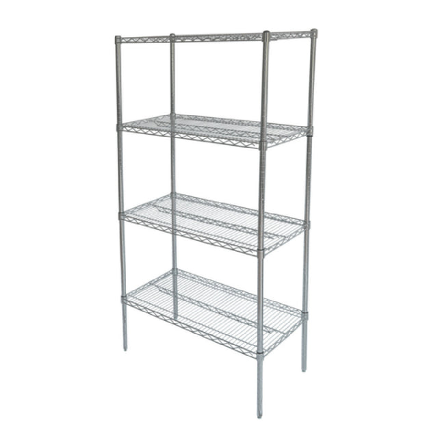 CAC China ACWS-1836S Wire Shelving Set 36"L X 18"W X 72"H Heavy Duty