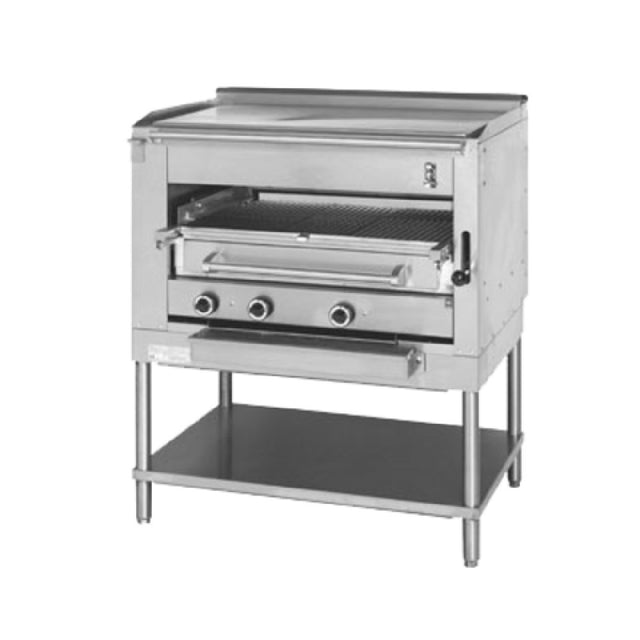 Montague Company C45SHBPL Legend™ Radiglo Steakhouse Broiler (1) 42" Plancha Top 3/4" Thick