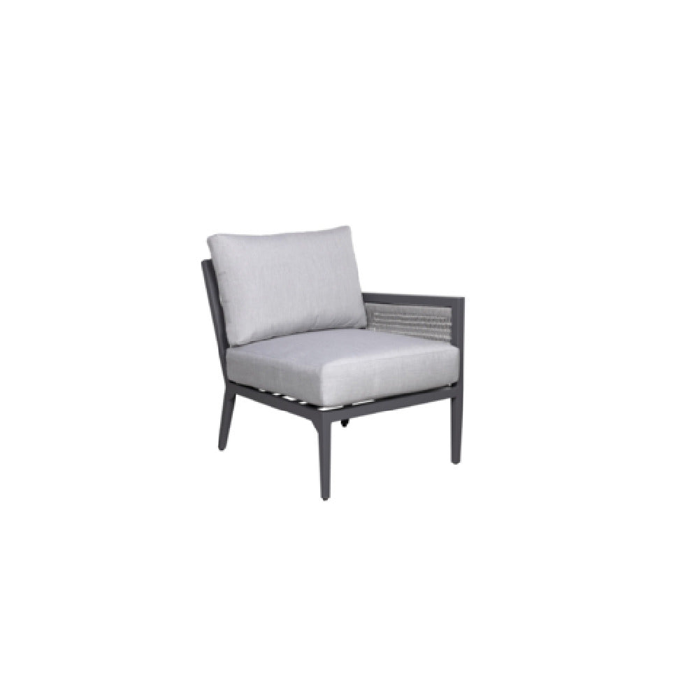 Plantation Prestige Commercial Furniture 8810400-015401 Acadia Left Hand Section Gunmetal Grey Finish
