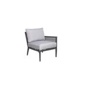 Plantation Prestige Commercial Furniture 8810400-015401 Acadia Left Hand Section Gunmetal Grey Finish