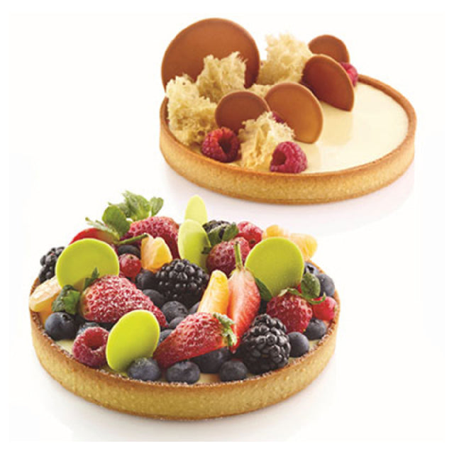 Louis Tellier TART RING 15 Silikomart Silicone Tart Mold 6" Dia X 0.8"H Non-stick Thermoplastic Composite