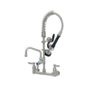 T&S Brass SMPK-8WLN-06 EverSteel Pre-Rinse Unit: EasyInstall 8" Stainless Steel Wall Mount Mixing Faucet