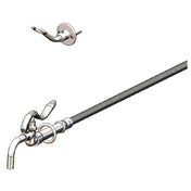 T&S Brass B-0102-BKT Pot & Glass Filler Plain End Curved Nozzle 68" Flex Stainless Steel Hose & Wall Hook