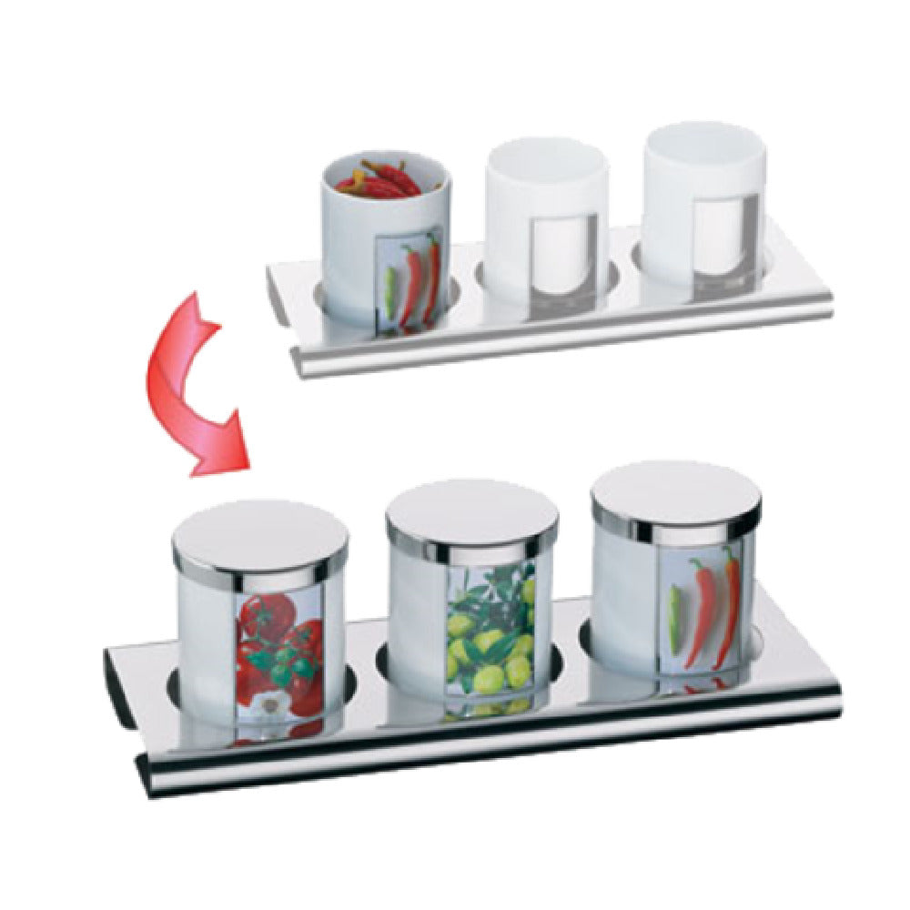 BauscherHepp 06.8257.6040 Buffet Set Includes: 17-1/2" X 6-3/4" X 5" Rectangular 18/10 Stainless Steel Base