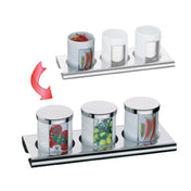 BauscherHepp 06.8257.6040 Buffet Set Includes: 17-1/2" X 6-3/4" X 5" Rectangular 18/10 Stainless Steel Base