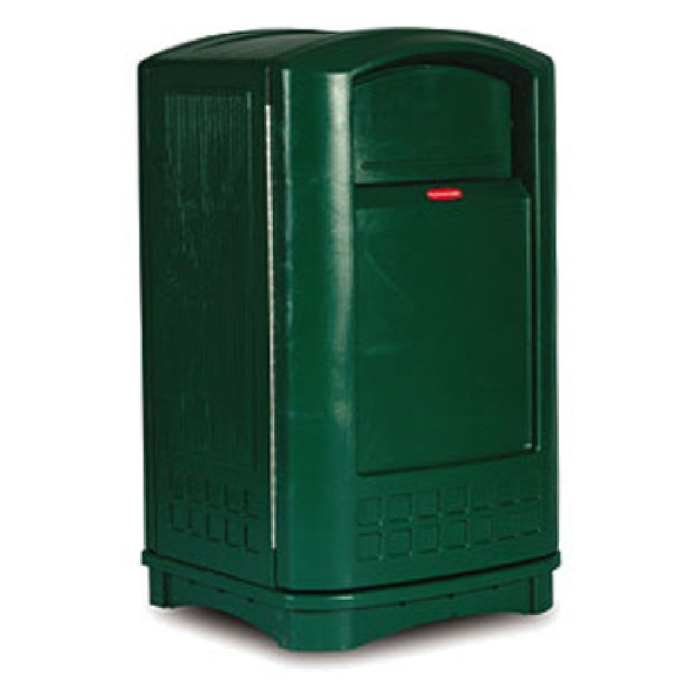 Rubbermaid FG396400DGRN Plaza™ Container 50 Gallon 24-3/4"W X 25-1/4"D X 42-1/8"H