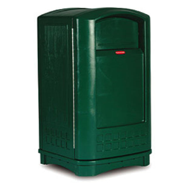 Rubbermaid FG396400DGRN Plaza™ Container 50 Gallon 24-3/4"W X 25-1/4"D X 42-1/8"H