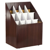 Alpine Industries ADI627 Upright Storage Box 12 Roll File Corrugated Cardboard