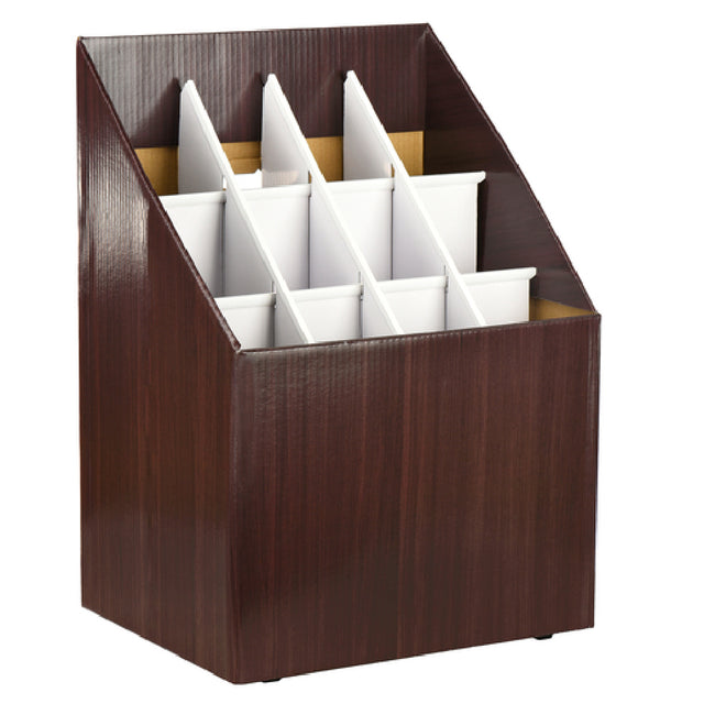 Alpine Industries ADI627 Upright Storage Box 12 Roll File Corrugated Cardboard