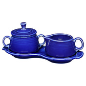 Steelite HL821346 Sugar & Cream Tray Set Includes: (1) 7-3/4 Oz. Sugar Bowl With Lid & Handles