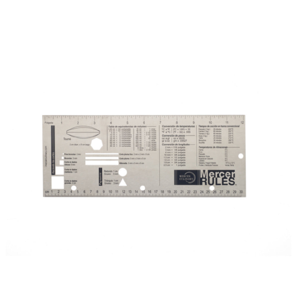 Mercer Culinary M33241S Mercer Rules™ Spanish Version Two-sided Culinary Tool
