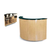 Forbes Industries 5790-6 Mobile Bar 28-1/2"W X 74-1/2"L X 48"H 6 Ft. Bar Length