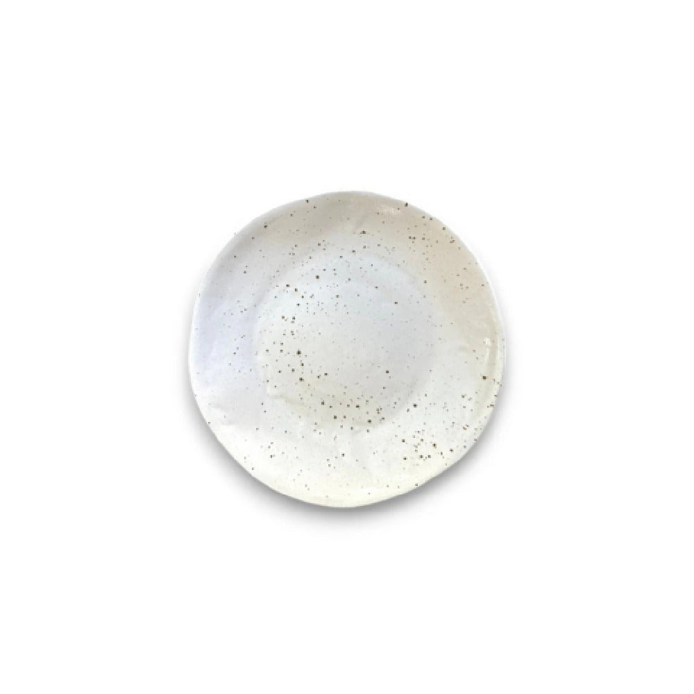 By The Earth Living SP053 Organic Round Platter 8.5" Dia. Speckled
