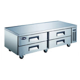 SABA SCB-72 Chef Base Drawer Refrigerator 72-3/8" W (4) Drawers Each Accommodate (2) 1/1 Pans