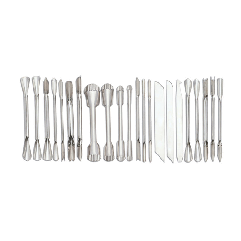 JB Prince D466 Garde Manager Set/Roll Includes: (3) Styling Knives (1) Whetstone