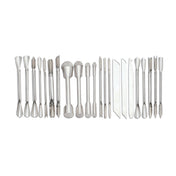 JB Prince D466 Garde Manager Set/Roll Includes: (3) Styling Knives (1) Whetstone