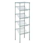Hubert 209928 - Kratos Wire Stationary Merchandising Rack, 36"W X 18"D X 74"H, 4" Slanted
