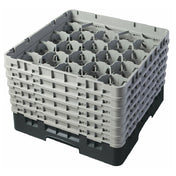 Cambro 20S1114110 Camrack® Glass Rack With (6) Soft Gray Extenders Full Size
