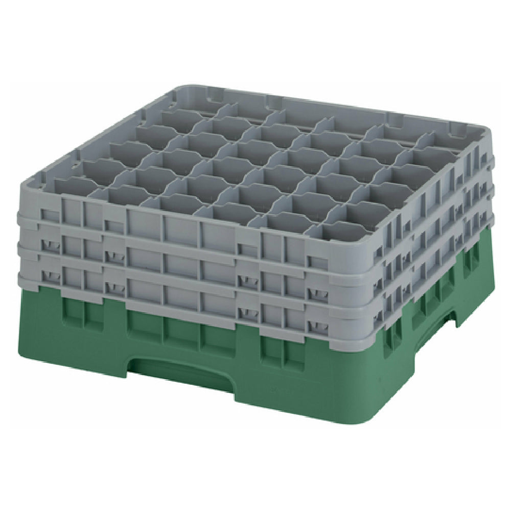 Cambro 36S738119 Camrack® Glass Rack With (3) Soft Gray Extenders Full Size