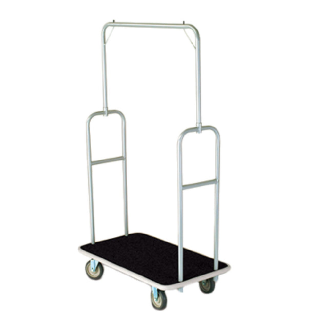 Forbes Industries 2431 Economy Luggage Cart Standard Silver Powder-epoxy Finish