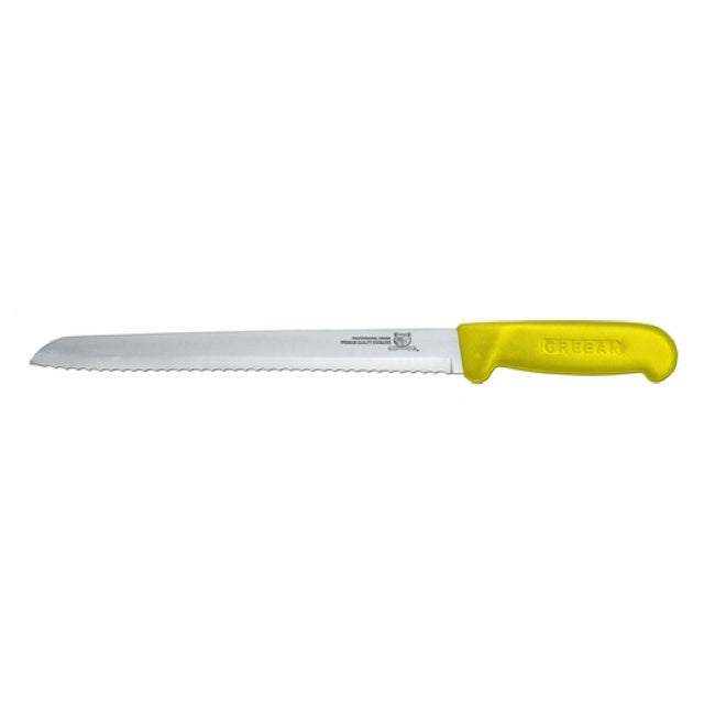 Omcan 12627 (12627) Slicing Knife 8" Narrow Blade Polypropylene Yellow Handle