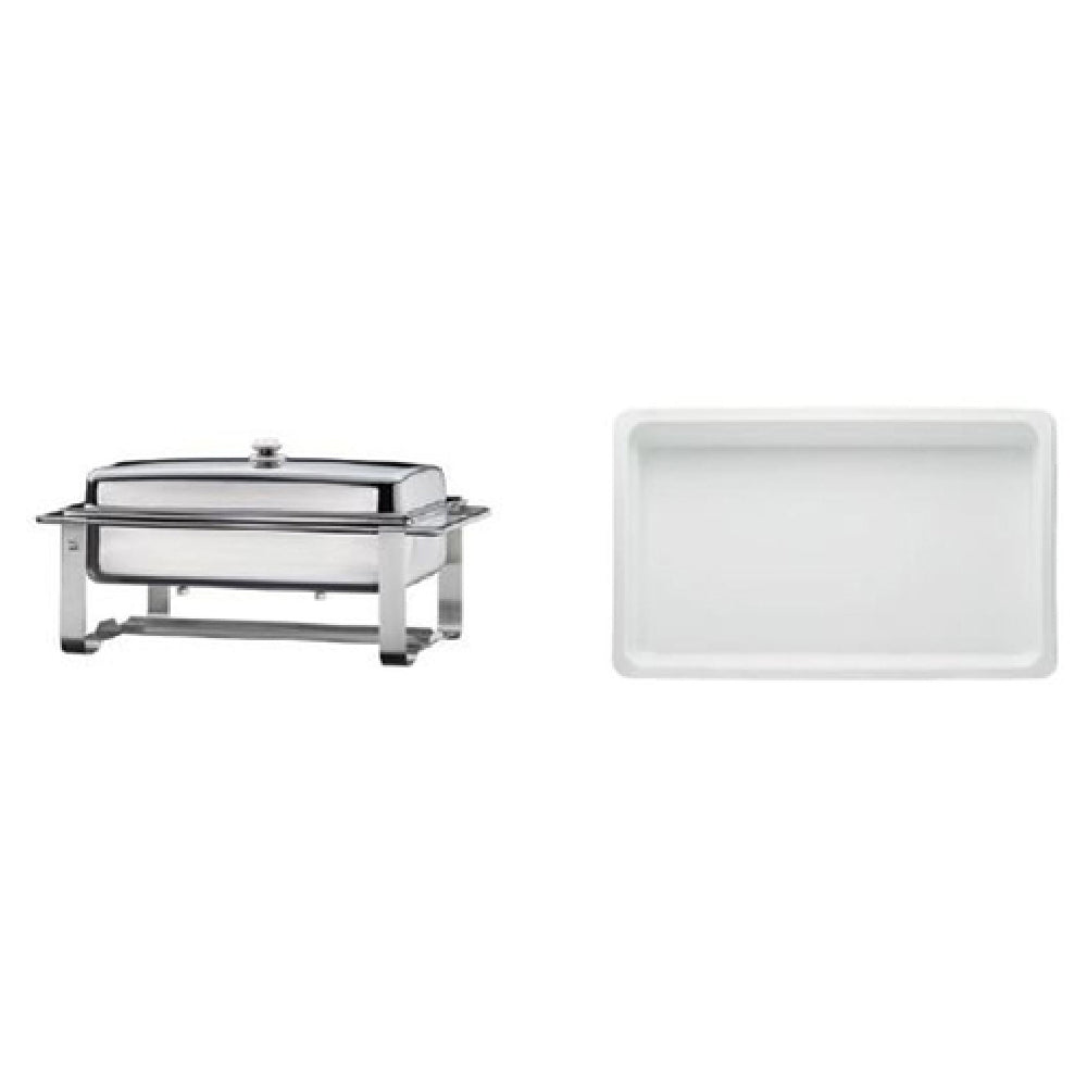 BauscherHepp 57.0052.6011 Chafing Dish Promo Kit Includes: (1) Neutral 1/1 GN Chafing Dish With Lift-off Cover (57.0052.6040) & (2) 247 Oz.