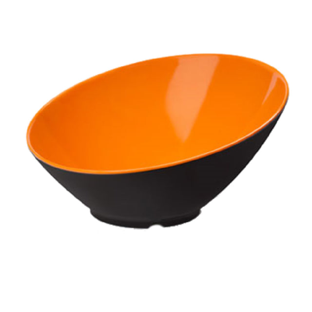 GET Enterprises B-789-OR/BK Brasilia™ Bowl 1-1/10 Qt. (1-7/10 Qt. Rim Full) 10" Dia. X 5"H