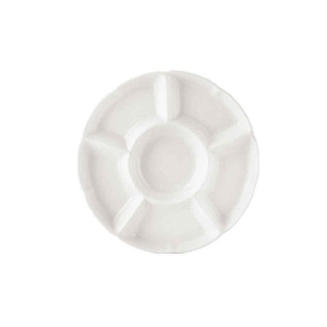CAC China CMP-11 CMP Five Star Tray 11" Dia. X 1-1/8"H Round
