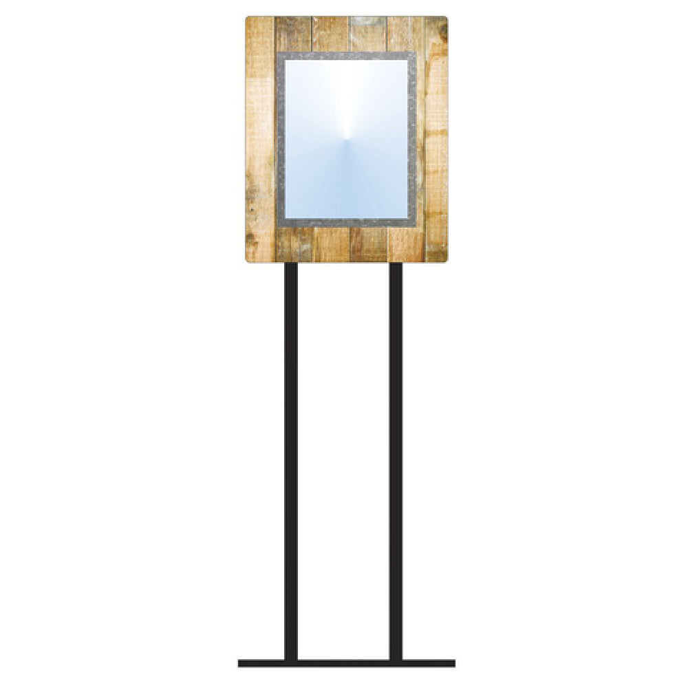 Hubert 78850 - Menu Board, 1-pocket, Floor Stand