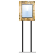Hubert 78850 - Menu Board, 1-pocket, Floor Stand