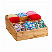 Cal Mil 1714-99 Madera Multi-Section Organizer 12"W X 12"D X 5-1/2"H (9) Compartments