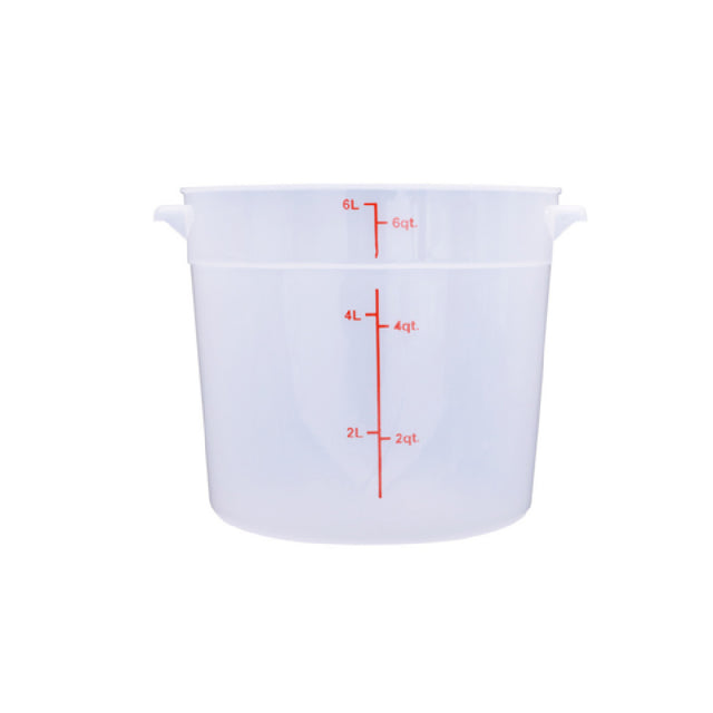 CAC China FS2P-6T Food Storage Container 6 Qt. Round