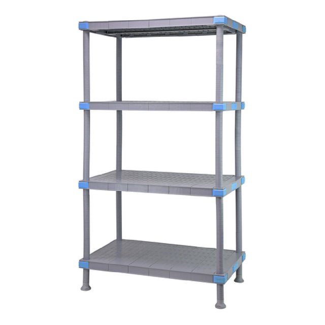 Quantum QP212486SS-4 Millenia Shelving Unit 24"W X 21"D X 86"H Up To 2000 Lbs Load Capacity