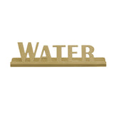 Service Ideas 1C-ST-WATER-SIGN-VG Table Sign "Water" 1"H X 4-1/2"W