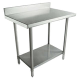 Empura SWT4B2436 - Work Table, 36"W X 24"D X 35"H, Super Duty 4" Backsplash