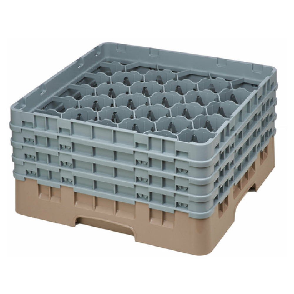 Cambro 30S800184 Camrack® Glass Rack With (4) Soft Gray Extenders Full Size