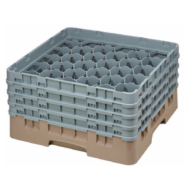 Cambro 30S800184 Camrack® Glass Rack With (4) Soft Gray Extenders Full Size
