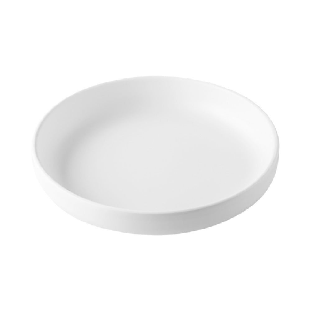 CAC China XHDS-D6-W Hudson Plate 6-1/4"dia. X 1-3/8"H Round