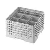 Cambro 9S958184 Camrack® Glass Rack With (5) Soft Gray Extenders Full Size